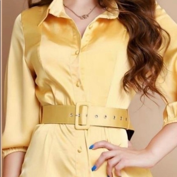 Beautiful Satin dress, elegant and chick!Perfect for any occasion. Available SML - Picture 3 of 3